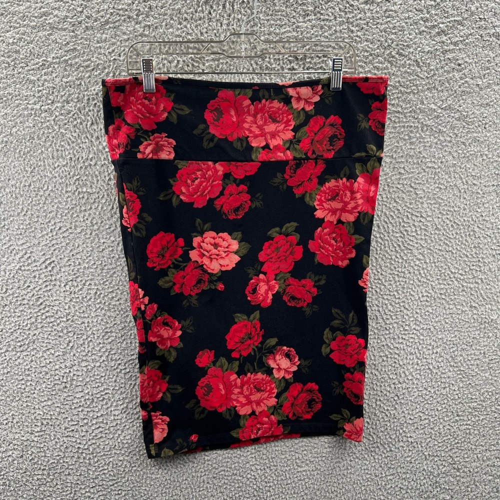 Torrid Womens Midi Pencil Skirt 1X Floral Romantic Cottagecore Stretch Bodycon